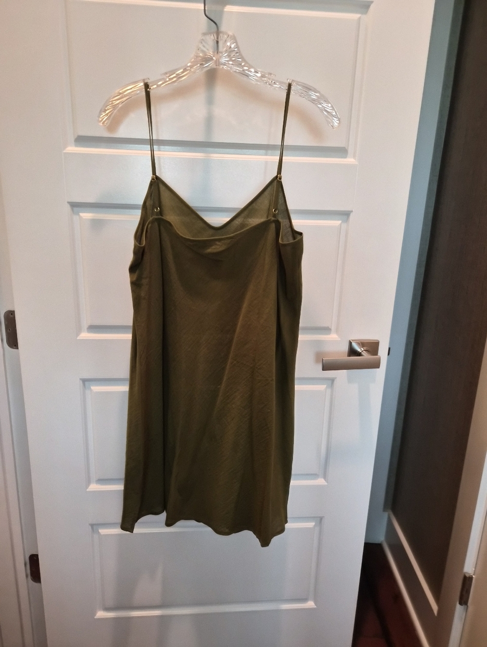 Trina Turk Olive Green Midi Dress with Pink Embroidery - Picture 4 of 6